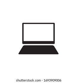 Computer monitor icon logo design vector template