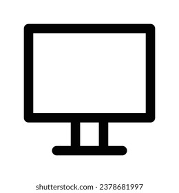 computer monitor icon simple design vector illustration