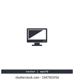 Computer monitor icon symbol