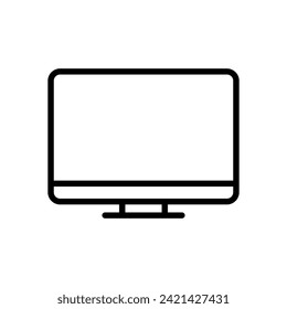 computer monitor icon symbol vector template