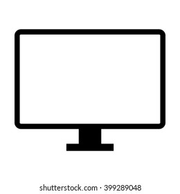 Computer Monitor Icon - Vector