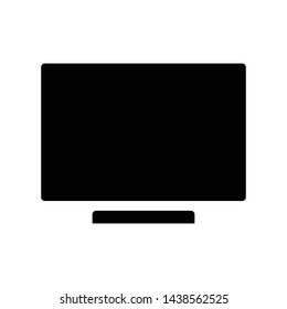 computer monitor icon vector black color