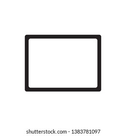 computer monitor icon vector illustration