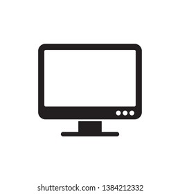 computer monitor icon vector illustration