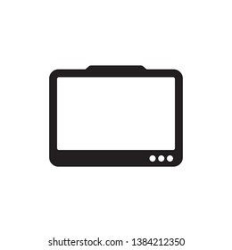 computer monitor icon vector illustration