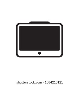 computer monitor icon vector illustration