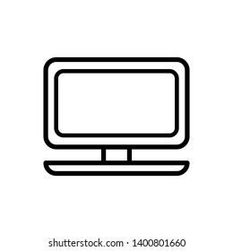Computer Monitor Icon Vector Illustration on white background