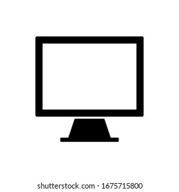 Computer, Monitor icon vector illustration template