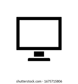 Computer, Monitor icon vector illustration template