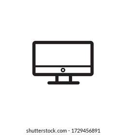 Computer Monitor Icon Vector Illustration