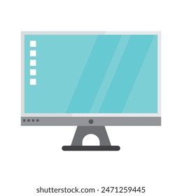 computer monitor icon vector illustration