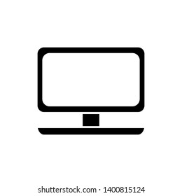 Computer monitor icon vector on white background