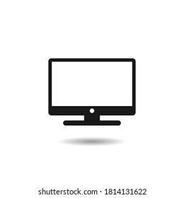 Computer monitor icon vector.Monitor icon.