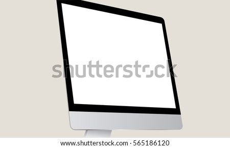 computer monitor i mac mockup blank screen stock vector royalty mac mockup