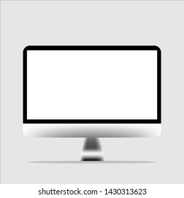 Computer monitor isolate on white background