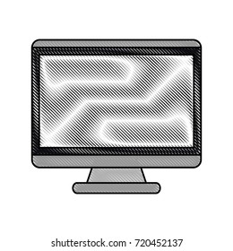 Computer monitor isolated