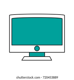 Computer monitor isolated