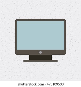 computer monitor isolated icon vector illustration design