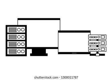 computer monitor laptop database server