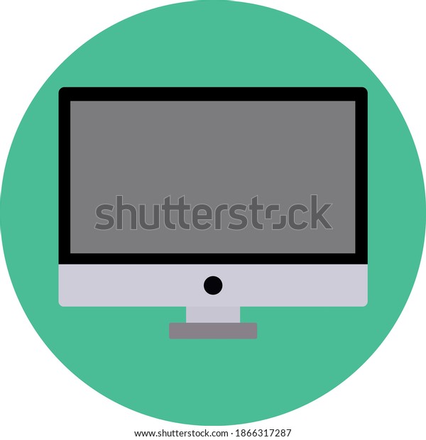 Computer Monitor\
LCD Screen Concept Illustration\
