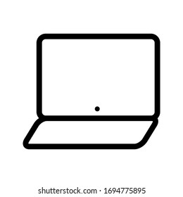 Computer monitor line icons. Stroke vector elements for trendy and modern design. Vector line icons isolated on a white background. Vector illustration 