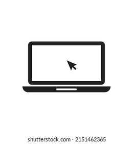 Computer Monitor Logo Vector Illustration Icon Design