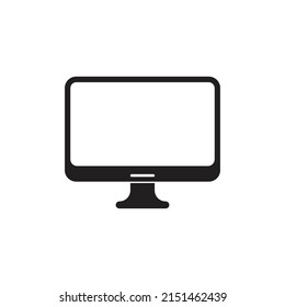 Computer Monitor Logo Vector Illustration Icon Design