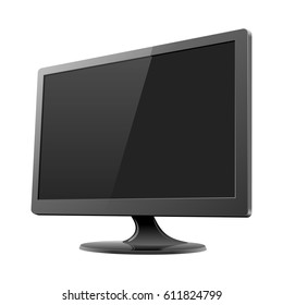 Computer Monitor Mockup Vector Illustration