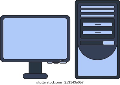 Computer and monitor, the perfect combination that becomes a window to the digital world. Unlocks unlimited opportunities in creativity, knowledge and productivity.