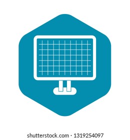 Computer monitor with the program for architecture in simple style