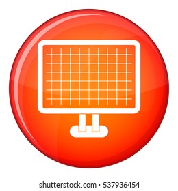 Computer monitor with the program for architecture in simple style