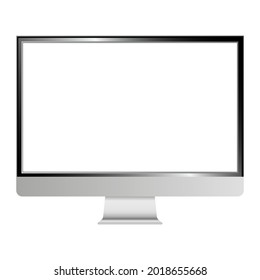 Computer monitor. Screen Pc. Vector	