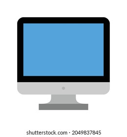 COMPUTER Monitor SIMPLE CLIP ART VECTOR ILLUSTRATION