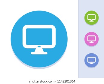 Computer Monitor - Simple Icons. A minimalistic vector icon.