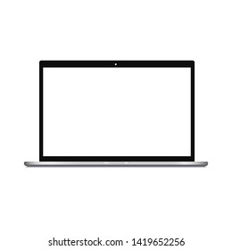 Computer monitor, smartphone, laptop and tablet pc design. Mobile phone smart digital device set icon - vector