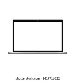 Computer monitor, smartphone, laptop and tablet pc design. Mobile phone smart digital device set icon - vector