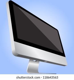 Computer Monitor Vector