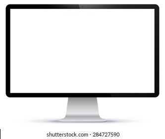 Computer Monitor Vector illustration.