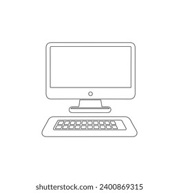 computer monitor vector symbol logo