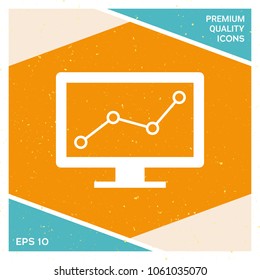 Computer monitors with graph