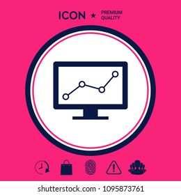 Computer monitors with graph
