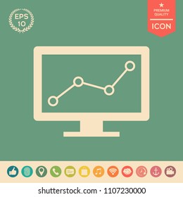 Computer monitors with graph