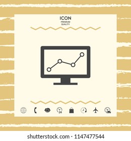 Computer monitors with graph