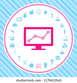 Computer monitors with graph