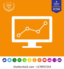 Computer monitors with graph