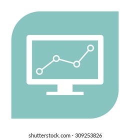 Computer monitors with graph.