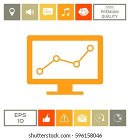 Computer monitors with graph