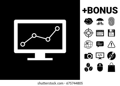 Computer monitors with graph