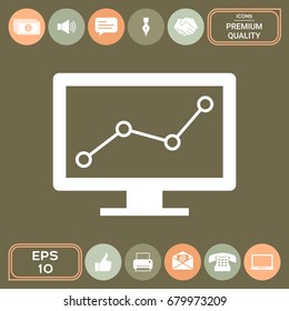 Computer monitors with graph