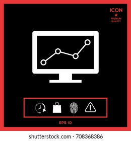 Computer monitors with graph